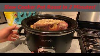 My Easy Slow Cooker Pot Roast Recipe in 2 Minutes