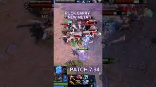 Puck Carry - New META in patch 7.34 #dota2 #memes #shorts