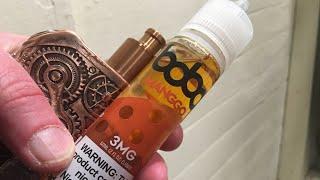 BOBA Mango  by Jazzy boba!NO! NO! NO!  worst flavor I had yet!Pine needles anyone!eliquid review