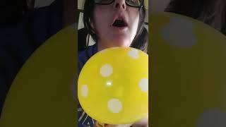 Wanna play with me and this yellow balloon? 