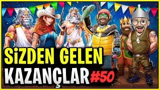 SLOT OYUNLARI  SİZDEN GELENLER SLOT #50  REKOR KAZANÇLAR  SİZDEN GELEN MAX WİNLER #slotoyunları