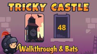 Tricky Castle Witch Tower Level 48 Walkthrough and Bats