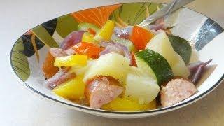 How to Make a Sausage Potato Foil Dinner with CookingAndCrafting