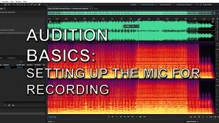 Adobe Audition Basics: How to Set up the Microphone for Recording