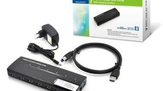 7 Ports USB 3.0 Hub with Power Adapter