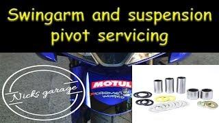 Swingarm and suspension pivot servicing (Yamaha R15 V3)