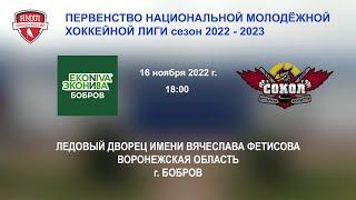 16.11.2022 г. ХК "ЭкоНива-Бобров" (г. Бобров) - ХК "Сокол КК" (г. Курск)