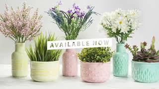 Textured Vases & Planters from Mayco MB1556 & MB1557