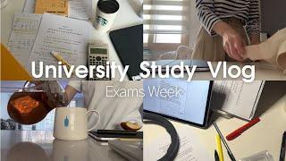 University Study Vlog  | Midterms Week | productive studying