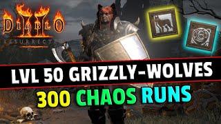 I built a ZOO ! Summon Druid with insane PRECAST gear !! & 300 Chaos runs - Diablo 2 resurrected