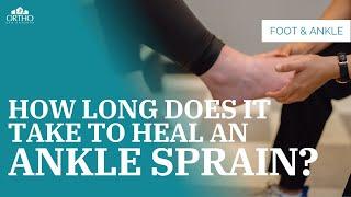 How Long Does It Take To Heal An Ankle Sprain?