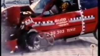 Toyota Corolla AE100 Crash Test Front