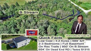 Northern ME Home For Sale Borders Waterfront | $74.500 Maine Real Estate