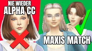 Ist MAXIS MATCH wirklich *besser* als ALPHA CC?  + CC Links | Die Sims 4 | Nesmeralda