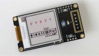 Electronut Labs Papyr Web Bluetooth Demo