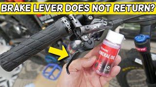 Why Bicycle Brake Lever Handle Does Not Return Shimano XR SRAM Magura Tektro