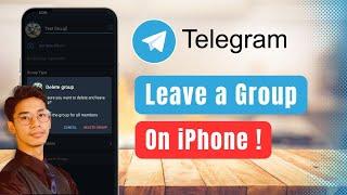 How to Leave Telegram Group from iPhone !