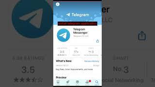 Install  application Telegram iOS - iphone