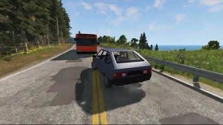 Авария Виктора Цоя в BeamNG.drive