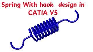 REVOLUTIONARY Spring Design Method Changes CATIA V5 Forever with Hook@cadmstery