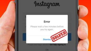 How to Fix Instagram Login Error Please Wait A Few Minutes iPhone | 2023