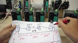 Extend network 80km with each switch support fiber port and Ring and Chain topology