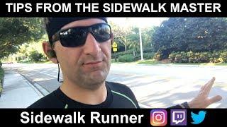 Tips for Sidewalk Running - The Sidewalk Runner