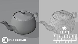 Blender Tutorial   Wireframe Render