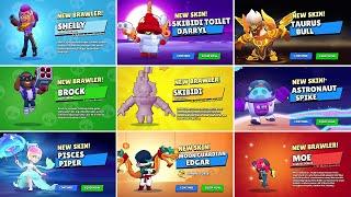 All 84 Brawlers + All Skins Animations in Brawl Stars