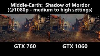 GTX 760 Vs GTX 1060 updated