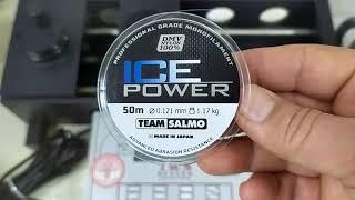 Тест на разрыв зимней лески SALMO ICE POWER