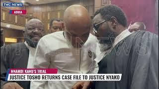 You Don't Have Choice! Justice Tosho Tells Nnamdi Kanu, Returns Case File To Justice Nyako