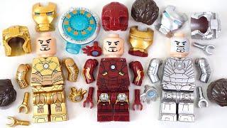 LEGO Iron Man Mark 44 | Iron Man Mark 45 | Iron Man Mark 46 Unofficial Lego Minifigures