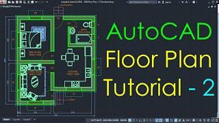 AutoCAD Simple Floor Plan for Beginners - 2 of 5