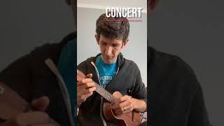 Soprano vs concert vs tenor ukulele: how do they sound? [short]