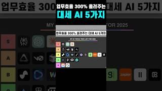업무효율 300% 올려주는 대세 AI툴 5가지