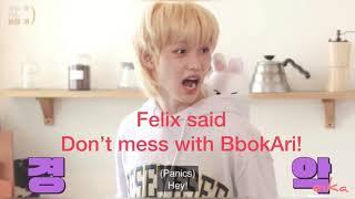 Never ever mess with BbokAri (Felix Character in Skzoo)!