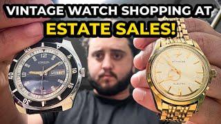 Vintage Watch Shopping At Estate Sales! Insane Rare Find!