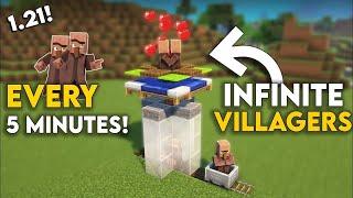 EASIEST Villager Breeder in Minecraft | INFINITE Villagers in Minecraft 1.21 Java Edition