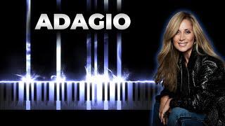 Lara Fabian - Adagio (Tomaso Albinoni) | Piano Cover, Instrumental Karaoke