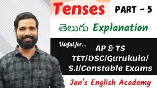 Tenses | Part - 5 | English Grammar in Telugu #jansenglishacademy