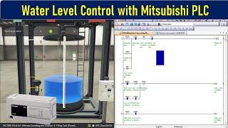 Mitsubishi PLC Water Level Control with Factory I/O | MX OPC | PLC | Mitsubishi