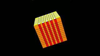 checker board pattern on 11x11 Rubik's cube#shortsfeed #checkerboard #11x11#trending