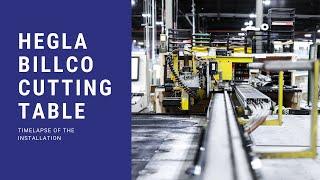 Hegla Billco Cutting Table Installation