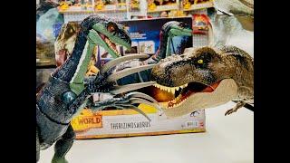 RUSHERSTOYS JURASSIC WORLD DOMINION SOUND SLASHIN' SLASHER THERIZINOSAURUS  REVIEW AND UNBOXING 4K