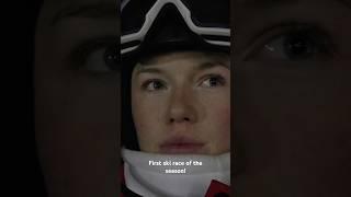 Tough first ski race…full video on my channel! #skiing #skier #skiracer #race #extremesport #fyp