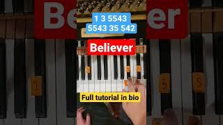 Believer Imagine Dragons Piano Tutorial