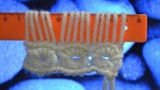 Вязание на линейке крючком (Knitting on the ruler hook)