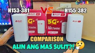 PLDT Home WiFi H153-381 and H155-382 5G Modem Full Comparison! Features and Speed Test | INKfinite