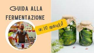 Verdure fermentate con la salamoia.